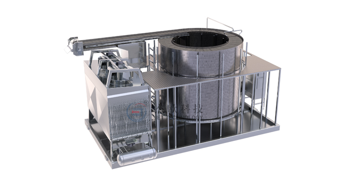 مجمد حلزوني ذاتي التراص